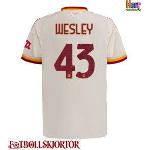 AS Roma Wesley Franca #43 Bortatröja 2026-27 Kortärmad